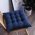 thumbnail image 1 of Nvzi Cushion Garden Terrace Home Kitchen Office Thick Comfortable Cushion, Dark Blue, 16 * 16 inches, 1 of 5