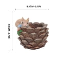 thumbnail image 2 of LSLJS Creative Resin Plants Pots Cute Squirrel Succulent Flower Pots Planter Desk Garden Room Pot Decor, Planting Basin, 2 of 2