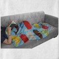 thumbnail image 6 of Whale Soft Flannel Fleece Throw Blanket, Nursery Themed Repeating Pattern of Colorful Cartoon Various Ornamental Whales, Cozy Plush for Indoor and Outdoor Use, 60" x 80", Multicolor, by Ambesonne, 6 of 6