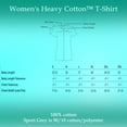 thumbnail image 2 of Gildan Women's Heavy Cotton T-Shirt, Short Sleeve Crewneck Classic Fit Tee, Azalea, Size-S, 2 of 5