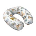 thumbnail image 2 of KLL Cute Colorful Animal Pattern Memory Foam Cervical Neck Pillow Versatile U-Shaped Pillows for Home/Office/Camping/Travelling/Soft Washable Cover, 2 of 8