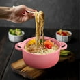 thumbnail image 4 of Kieccall Ramen Bowl Set Bamboo Fiber Microwave Safe Bowls for Home Kitchen Dining with 6-Piece 40.58 fl oz Set, 4 of 7