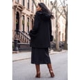 thumbnail image 3 of Jessica London Women's Plus Size Hooded Faux Fur Trim Coat, 3 of 5