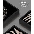 thumbnail image 5 of Boho Wall Art Abstract Plant Prints Decor 16x24in3pcs Large Minimalist Bohemian Framed Artwork Vintage Farmhouse Modern Living Room Bedroom Home Decor Black Framed, 5 of 8
