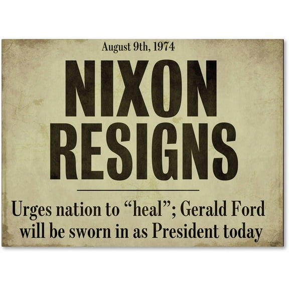 Trademark Fine Art "Nixon" Canvas Art by Color Bakery