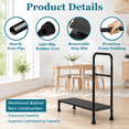 4-Leg Adjustable Step Stool with Handle for High Beds, Bathtubs, and ...