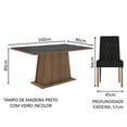thumbnail image 3 of Juego de Comedor Mesa de Vidrio y 4 Sillas Madesa Oxford MN 06, 3 of 6