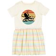 thumbnail image 3 of Inktastic Octopus Vintage Sunset Girls Toddler Dress, 3 of 5