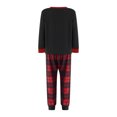 thumbnail image 4 of Sunisery Merry Christmas Family Matching Pajamas Sets Plaid Deer Print Holiday Xmas Pjs Sleepwear For Family Adults Kids, 4 of 7