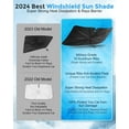thumbnail image 3 of [Upgrade] Umbrella Windshield Sun Shade, [Nano-Ice-Crystal Coatings] Umbrella Sunshade for Car - Protect Interior from UV & Keep Car Cooler (Small), 3 of 5