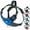 Blue, variant on BLACK RHINO Comfort Dog Harness Reflective (Medium, Black/Bl)