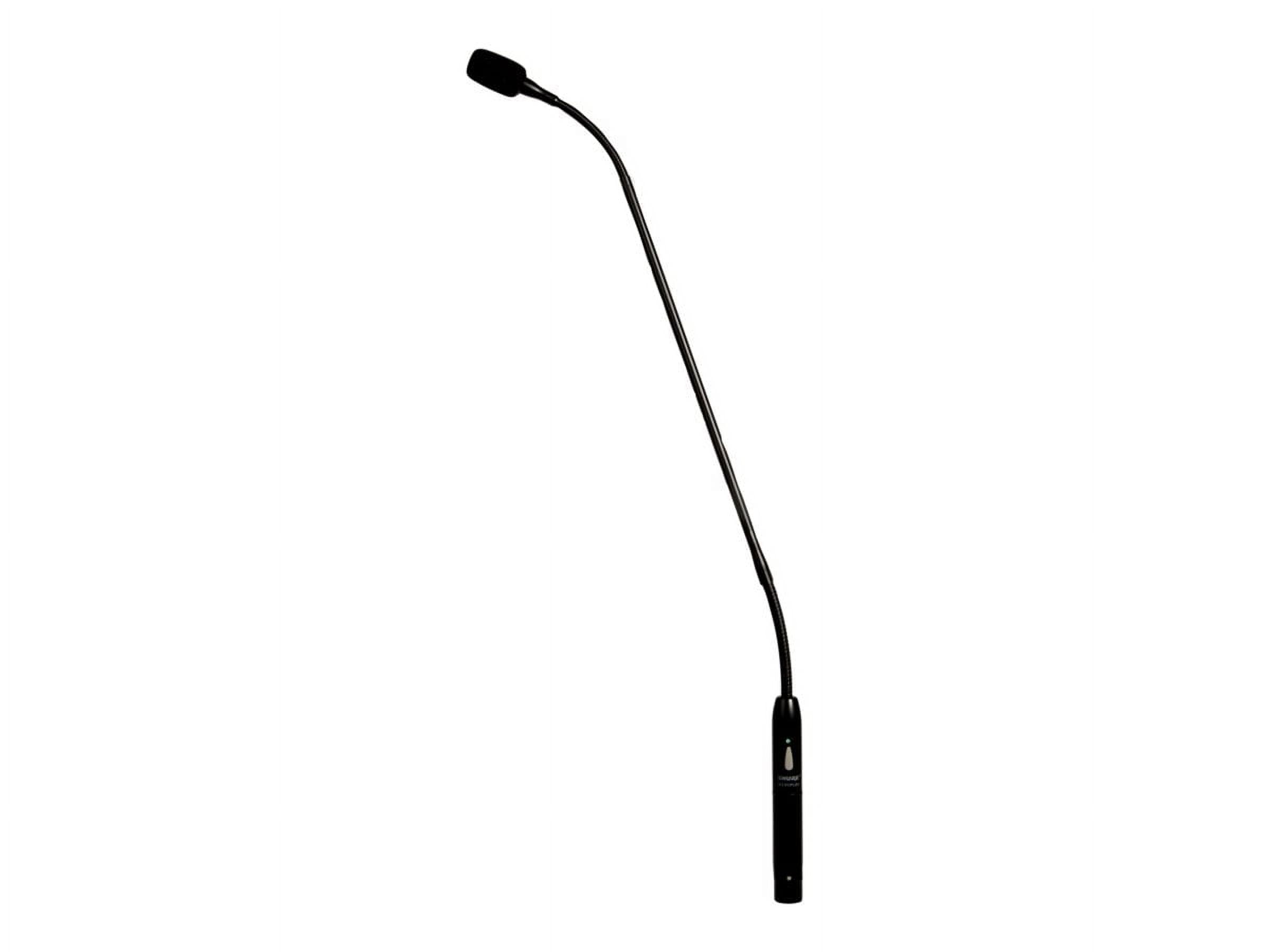 Shure Microflex MX418 Wired Electret Condenser Microphone - 10 ft - 50 Hz to 17 kHz -34 dB - Desktop - XLR