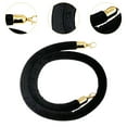 thumbnail image 6 of Colaxi 4 Pieces Velvet Stanchion Rope 150cm/59inch Accessories Stylish Crowd Control Security Barriers for Posts Stand Queue Divider Black, 6 of 9