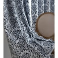 thumbnail image 3 of THD Damask Print 100% Full Blackout Grommet Window Curtain Panels Noise Reduction, Room Darkening, and Privacy - 2 Panels, 3 of 4