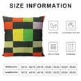 thumbnail image 5 of PRATYUS Black Rainbow Checkerboard Pattern Pillow Covers Square Throw Pillowcase for Couch Sofa Home Bedroom Decor White, 5 of 5