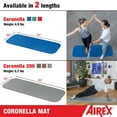 thumbnail image 2 of AIREX Coronella Premium Exercise Mat Fitness for Yoga, Physical Therapy, Rehabilitation, Balance & Stability Exercises, Pilates, Aerobics, 2 of 7