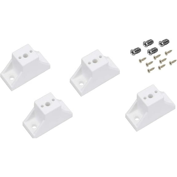 1-7/8" Handyct Drawer Slide Spacers Set of 4 with Screws, White