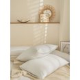 thumbnail image 6 of White Solid Bedding Sets King All White Duvet Cover Set Solid Pattern Washed Microfiber, No Filling, 6 of 9