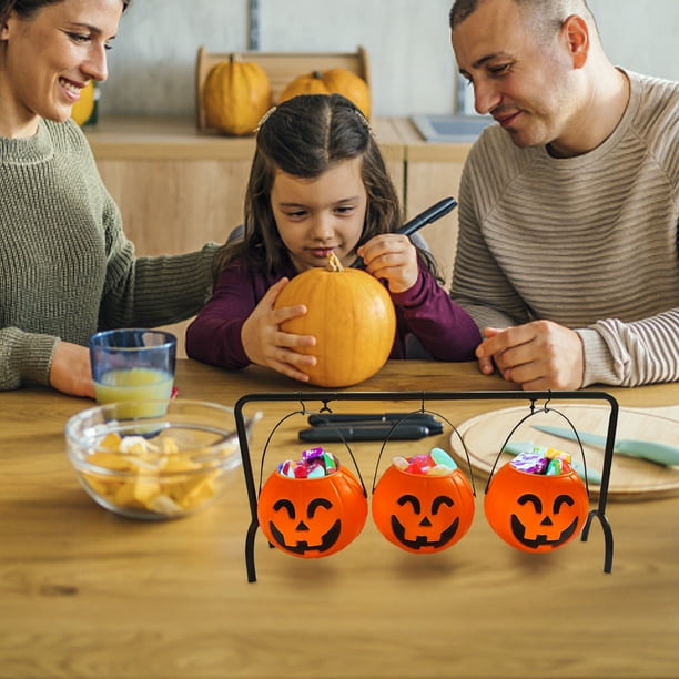 TopLLC Storage Bins Halloween Party Decoration Witch Bucket Witch Cauldron Bowl Holder Black