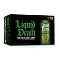thumbnail image 2 of Liquid Death Sparkling Water, Severed Lime, 16.9 fl oz, 12 Count, 2 of 5