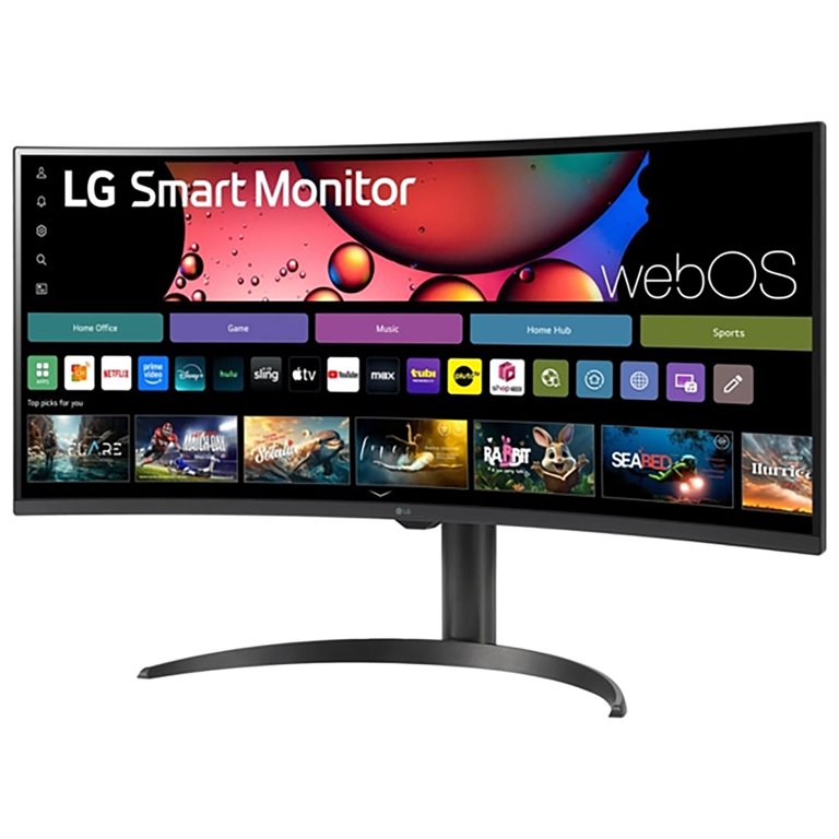 LG 34インチ Curved UltraWide Gaming Monitor LG 34 Inch Smart Monitor WQHD Curved Screen 1440P 100Hz Adjustable