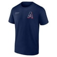 thumbnail image 2 of Men's  Navy Atlanta Braves Split Zone T-Shirt, 2 of 3