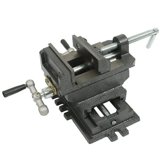 findmall 4" Cross Drill Press Vise Slide Metal Milling 2 Way X-Y Clamp Machine Heavy Duty