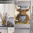 thumbnail image 3 of Chef Cow Dishwasher Magnet Cover Reuseable Refrigerator Magnet Cover Decal Kitchen Fridge Microwave Stickers Hoilday Party Decor 23 x 26 inch, 3 of 5