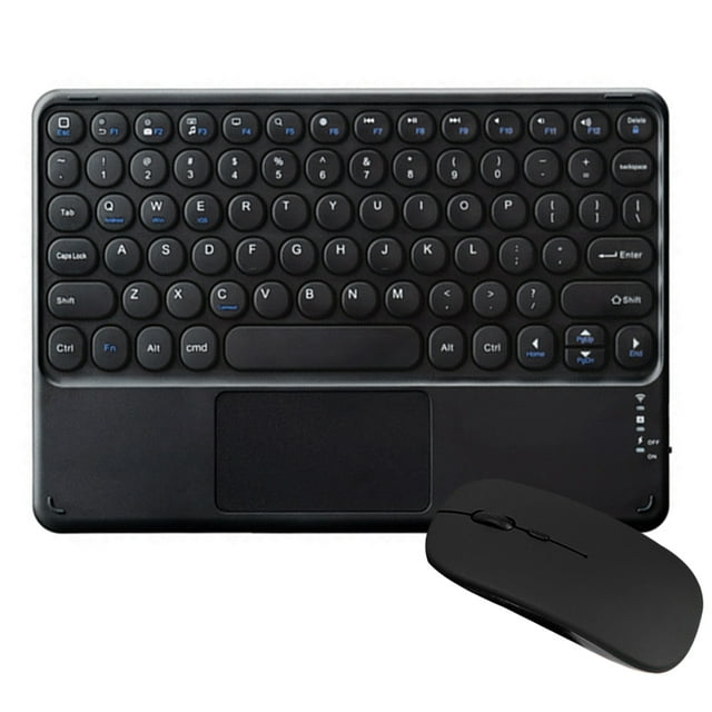 1 set Bluetooth Keyboard Bluetooth mouse with Touchpad,Rechargeable Portable Wireless Bluetooth Tablet Keyboard with Trackpad Bluetooth mouseCompatible for iPad, iPhone,iOS Android Windows