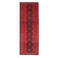 thumbnail image 5 of Rugsotic Carpets Hand Knotted Afghan, Oriental Silk And Wool Runner Area Rug, Multicolor, 2'6''x10', 5 of 5