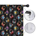 thumbnail image 4 of Blackout Kids Curtains,Colorful Headphone Black Pattern Children's Insulated Curtains Set Of 2,Bedroom Essentials,Toddler Room Decor 42"x54", 4 of 5