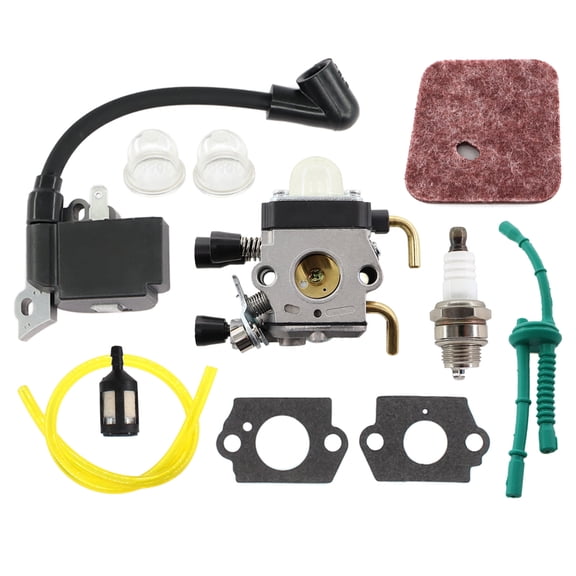 Carburetor Ignition Coil Air Filter Tool kit For Stihl FS38 FS45 FS46 FS55 FS55R FS55RC FC55 KM55 HL45 C1Q-S186A Trimmer