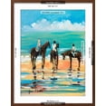 thumbnail image 5 of Art.com Horses on the Beach Art Print by Jane Slivka, Brown Frame Wall Art, 23" x 29", 5 of 5