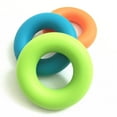 thumbnail image 4 of 3pcs mano agarre dedo dedo forarme entrenadores de fuerza ejercicios 3 niveles en diferentes colores (verde 30 libras y azules 40 libras y naranja 50Prounds), 4 of 5