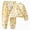 H474-Gold, variant on TOWED22 Baby Boy Girl Pajama Set 2Pcs Long Sleeve Print Top and Pants Cotton Pjs Soft Sleepwear Jammies Fall Winter 3 6 9 12 18 24 Months 2 3 4 5 6 7 8 9 Years(Yellow,3-4 Y)