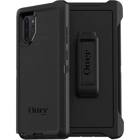 ODF Case for Samsung Galaxy Note 10  Plus Case fits OtterBox Defender with Belt Clip - Black