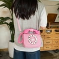 thumbnail image 1 of Bolso Bandolera Baoblaze de Cuero PU en Forma de Teléfono Rosado, 1 of 8
