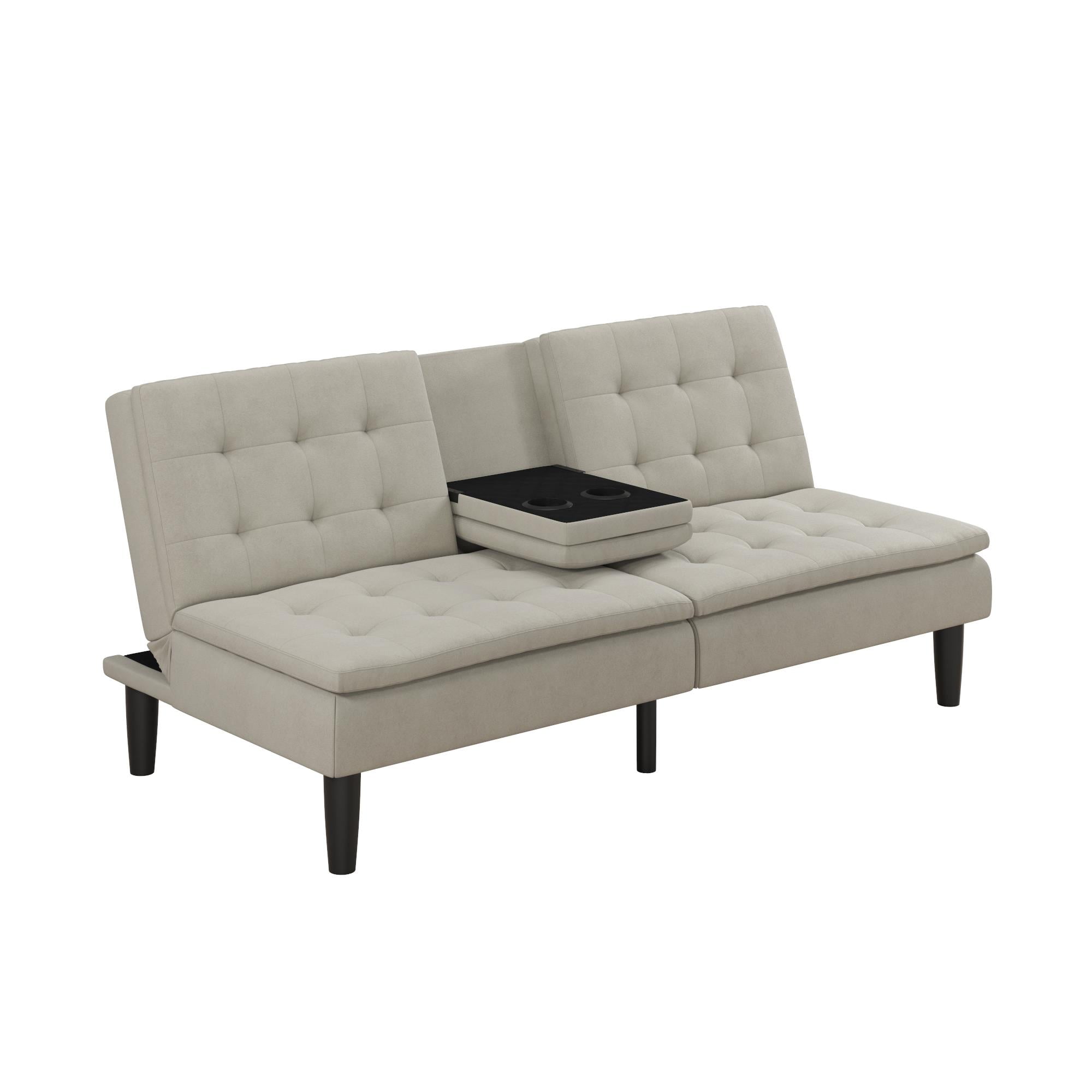 Mainstays Memory Foam PillowTop Futon with Cupholder