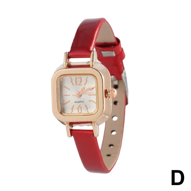 Versión coreana de un reloj cuadrado pequeño, ligero y de lujo con correa fina y temperamento retro literario, reloj de cuarzo de alto valor.