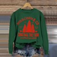 thumbnail image 2 of VBARHMQRT Sweat-Shirt Néon pour Femmes, Col Rond de Noël, Imprimé Oversize, Chapeau de Sapin de Noël, Flocon de Neige, Sweat-Shirt Sans Capuche, 2 of 4