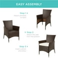 thumbnail image 6 of Best Choice Products Set of 2 Modern Contemporary Wicker Patio Furniture Dining Chairs w/ Water-Resistant Cushions, 6 of 7