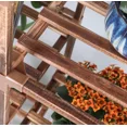 thumbnail image 4 of ColourTree Brown 22.6"X11.6"x37.6" Plant Stands Indoor Wood Plant Shelf Outdoor Tiered Plant Rack for Multiple Plants Ladder Plant Holder Plant Table, 4 of 5