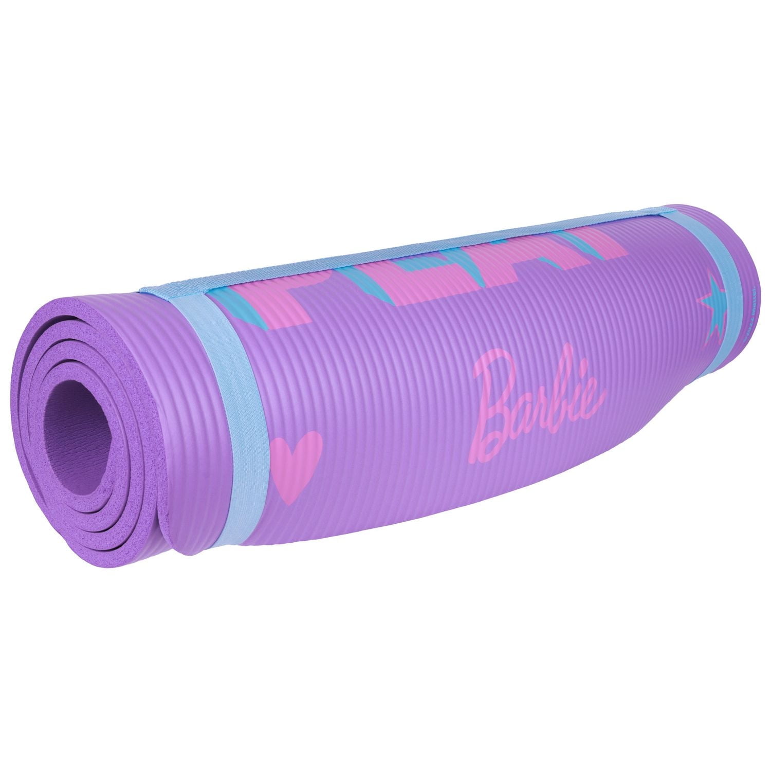 Mattel Barbie 10mm Exercise Mat – 24” x 60” – Purple
