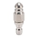 thumbnail image 1 of pressure cleaner jetter nozzle made of stainless steel, 5000 PSI, professional sewer jetter nozzle with quickconnect fitting, 1 of 5