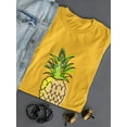 thumbnail image 3 of Buon Ferragosto Pineapple Doodle T-Shirt Women -Image by Shutterstock, Female x-Large, 3 of 4