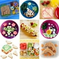 thumbnail image 4 of Bueautybox Sandwich Bread Cutters Set for Kids Bento Lunch Box Mold Supplies Fruit Cookie Cutters, 4 of 7