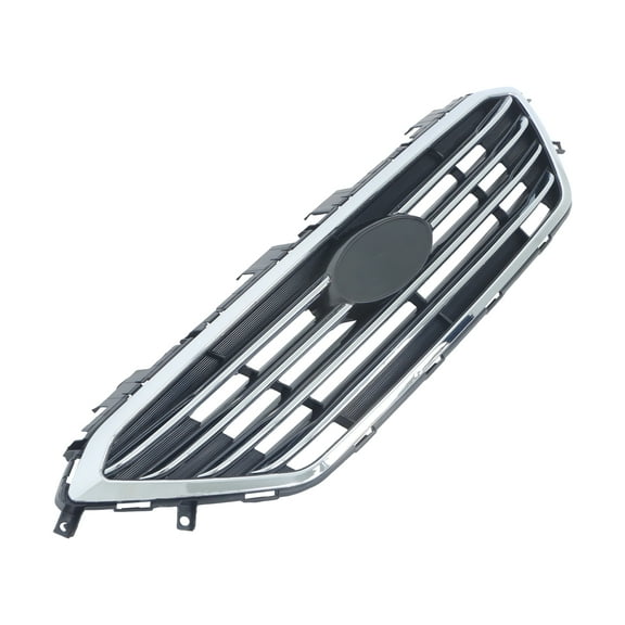 Labwork Front Upper Grille Fit for 2015 2016 2017 Hyundai Sonata, Black & Chrome Grill