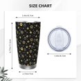 thumbnail image 4 of Cauagu Gold Dog Paw Pattern 20oz Tumbler,Stainless Steel Vacuum Insulated Tumbler with Lid Insulated Coffee Mug Thermal Cup with Splash Proof Sliding Lid-Straw Two-piece Set, 4 of 8