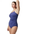 thumbnail image 3 of Speedo Women's Endurance+ Solid Shirred One Piece Swimsuit - Hapuna Blue, Size: 16, 3 of 4
