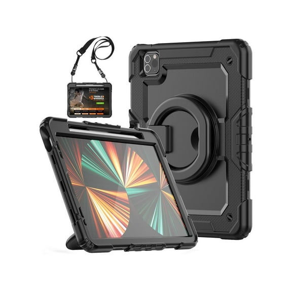 Case for iPad Air 5 Air 4 10.9 2022 2020, iPad Pro 11 inch 2022 2021 2020 2018 with Screen Protector Handle Strap Kickstand Shoulder Strap